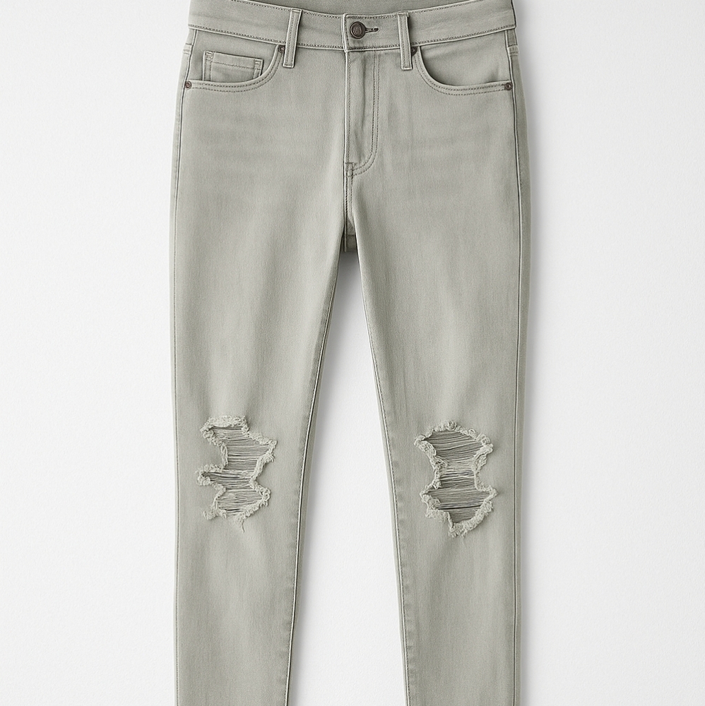 NWT Ne(X)T Level High-waisted Denim Jegging-16 Light Gray